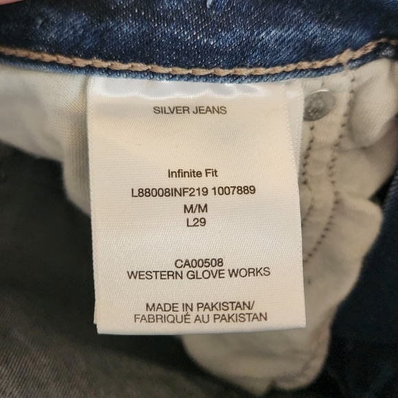 Silver Jeans Infinite Fit High Rise Skinny Jeans Stretch Size Medium 29 30 31 32 - Picture 10 of 16
